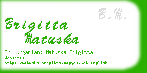 brigitta matuska business card